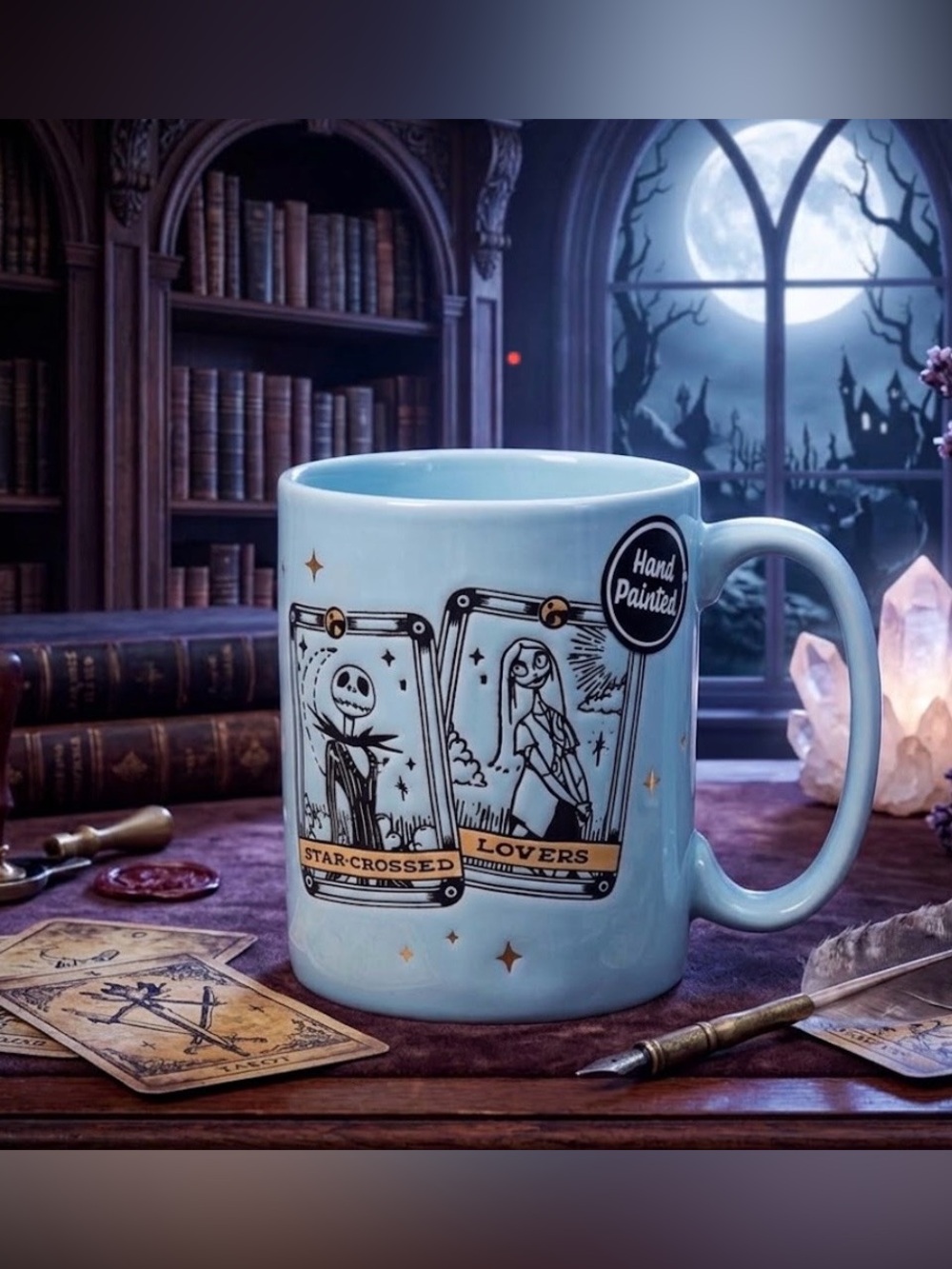 Disney The Nightmare Before Christmas Hand-Painted 'Star-Crossed Lovers' Mug